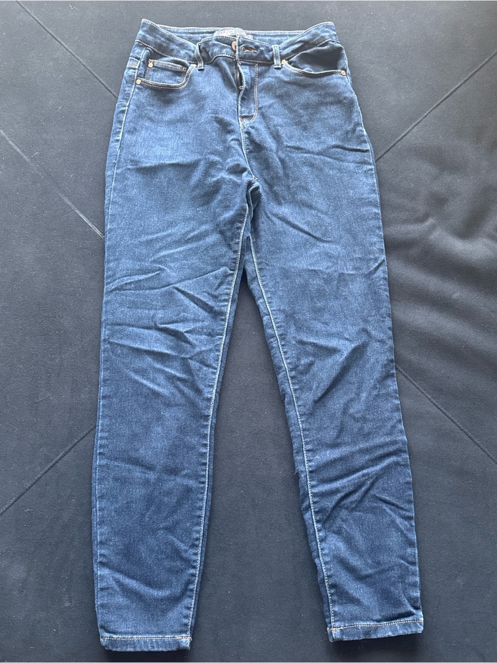 Ci Sono Black Denim Jeans with Contrast Stitching